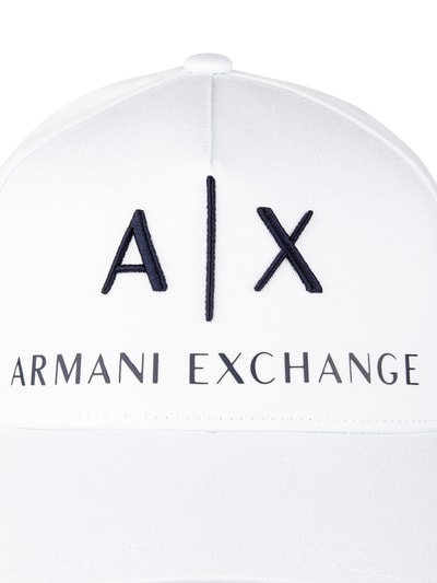 ARMANI EXCHANGE Basecap mit Logo-Stickerei  Weiss 2