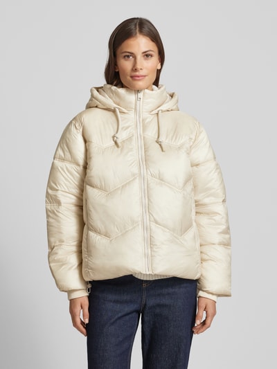 FREE/QUENT Steppjacke mit Kapuze Modell 'Shorty' Offwhite 4