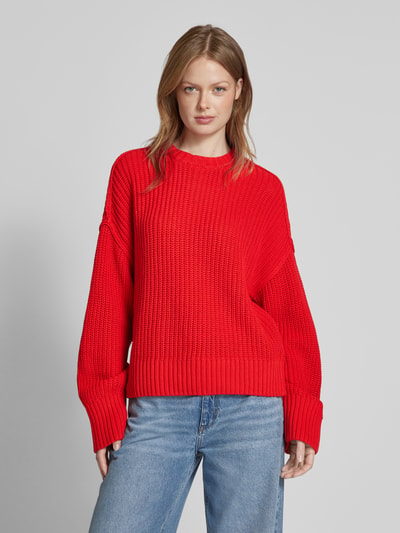 JAKE*S STUDIO WOMAN Oversized Strickpullover mit Strukturmuster Rot 4