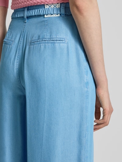 Marc Cain Wide Fit Jeans mit Bundfalten Hellblau 3