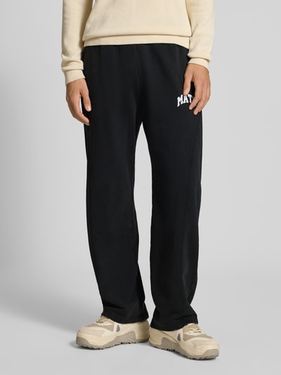 Review X MATW Sweatbroek met elastische band Zwart - 4