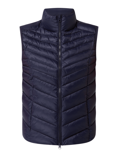 Christian Berg Woman Bodywarmer met naadritszakken Donkerblauw - 2