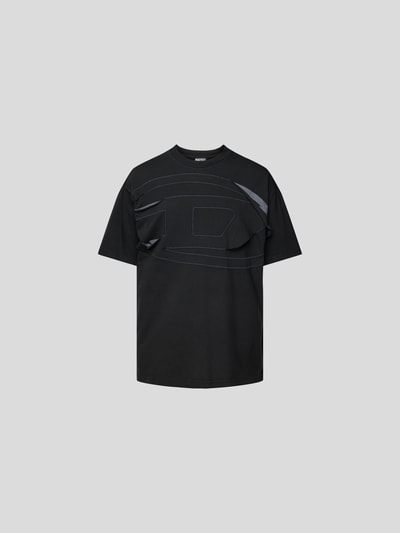 Diesel T-Shirt mit Label-Detail Black 2