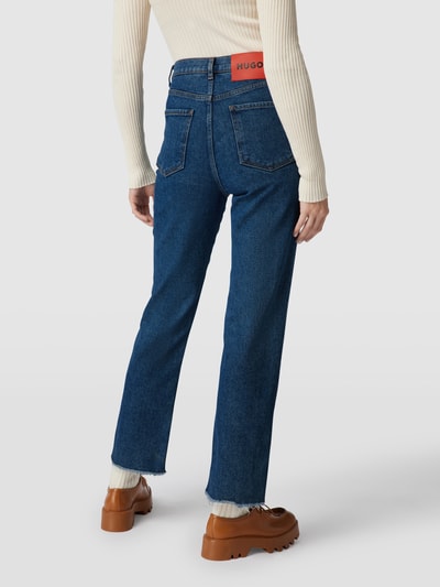 HUGO Jeans mit Label-Patch Modell 'Lucillo' Hellblau 5