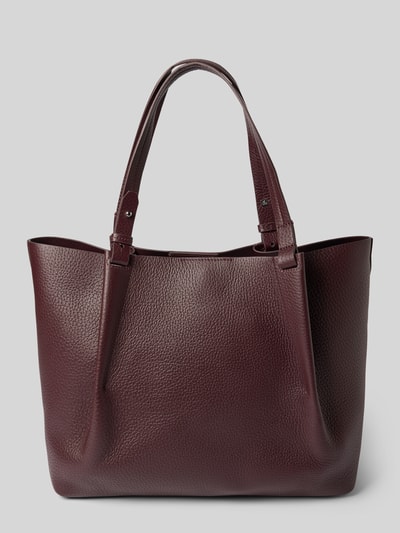 Marc O'Polo Shopper aus genarbtem Rindsleder Aubergine 4