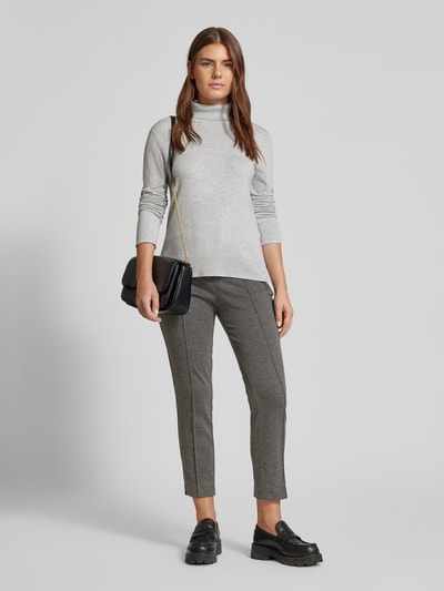 Christian Berg Woman Selection Regular fit jersey broek met paspelzak aan de achterkant Antraciet - 1