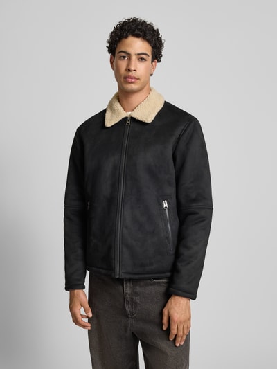 Only & Sons Regular fit bomberjack met kraag van imitatiebont, model 'ROYCE'  - 4