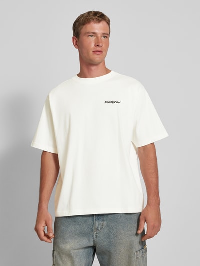 Low Lights Studios T-Shirt mit Label-Print Offwhite 4