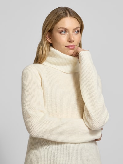 BOSS Orange Regular Fit Rollkragenpullover aus Woll-Alpaka-Mix Modell 'FALODINA' Offwhite 3