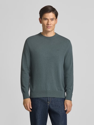 Marc O'Polo Regular Fit Pullover aus Baumwoll-Mix mir Schurwoll-Anteil Schilf 4