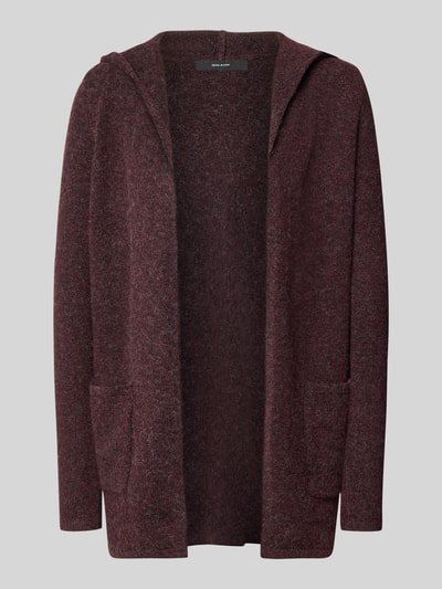 VERO MODA Regular Fit Cardigan mit Kapuze Modell 'DOFFY' Dunkelrot 1