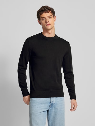 Tom Tailor Denim Strickpullover mit Rundhalsausschnitt Black 4