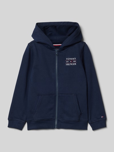 Tommy Hilfiger Kids Sweatjacke mit Label-Print Marine 1