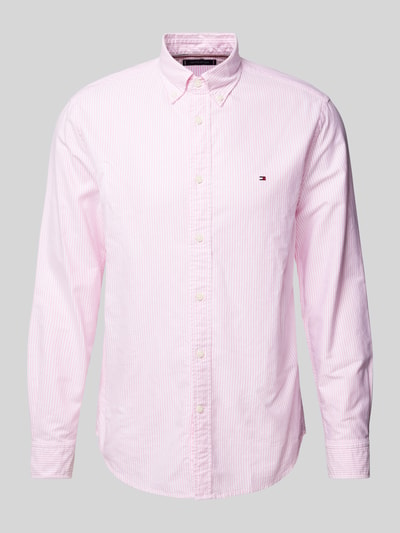 Tommy Hilfiger Regular Fit Freizeithemd mit Button-Down-Kragen Modell 'HERITAGE' Pink 2