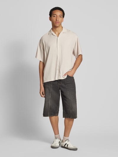 Jack & Jones Relaxed Fit Freizeithemd aus Viskose-Leinen-Mix Modell 'WAYNE' Offwhite 1