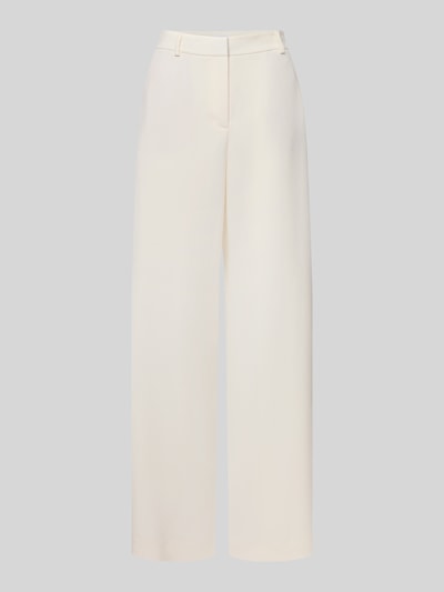 Produktfoto, lichte stoffen broek met Franse steekzakken en achterzakken, recht model, materiaalmix met viscose, Stoffhose met Gesäßtaschen van Jake*s Collection