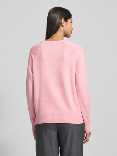 Christian Berg Woman Gebreide pullover met ribboorden  Oudroze gemêleerd - 5