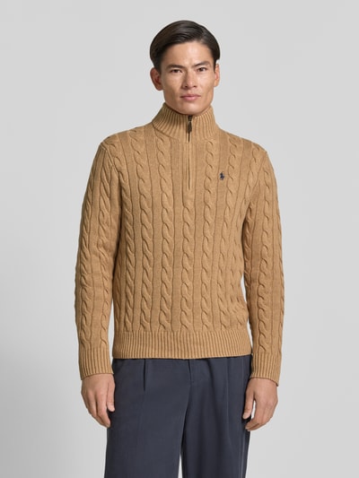 Polo Ralph Lauren Relaxed Fit Troyer aus reiner Baumwolle Beige 4