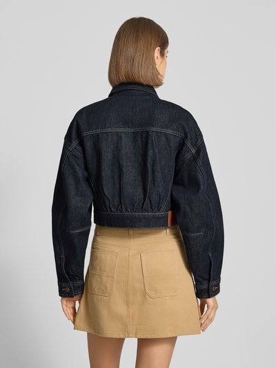 Calvin Klein Jeans Kurtka jeansowa z listwą guzikową Granatowy 5