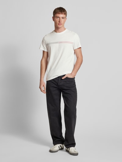 Tommy Jeans T-Shirt mit Label-Print Marine 1