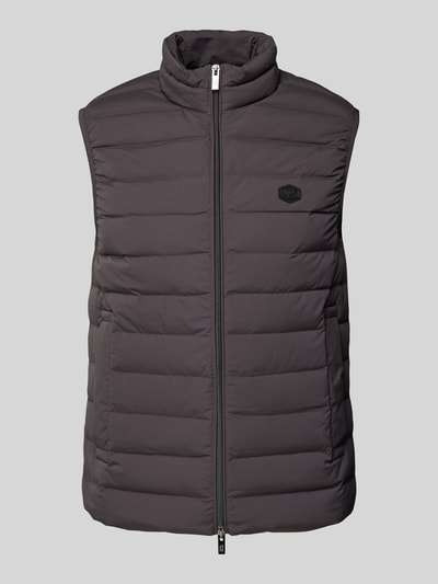 Emporio Armani Bodywarmer met labelpatch Antraciet - 2