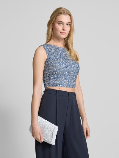 Abro Clutch mit Paillettenbesatz Weiss 1