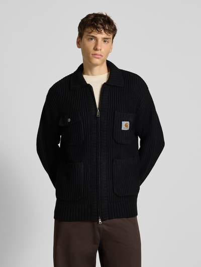 Carhartt Work In Progress Strickjacke mit Zweiwege-Reißverschluss Black 4