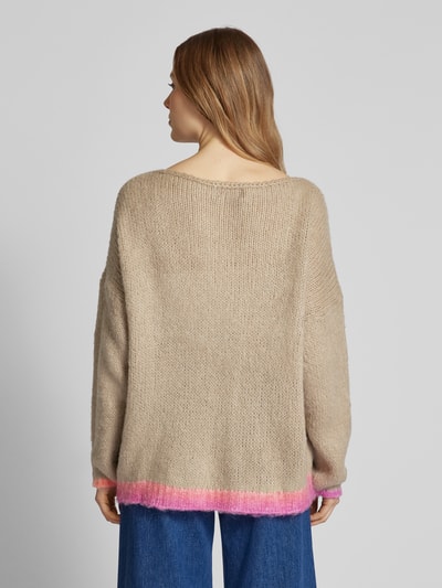 miss goodlife Strickpullover mit überschnittenen Schultern Sand 5