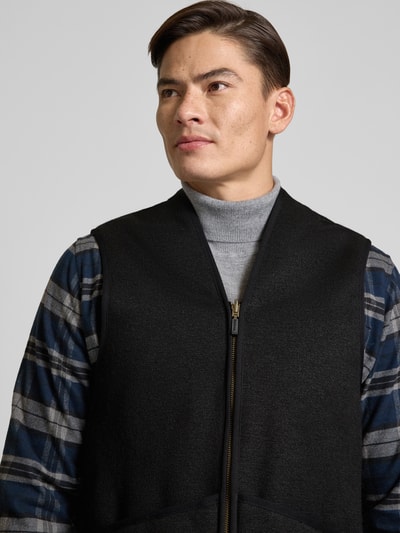 Barbour Regular Fit Weste aus Webpelz Black 3