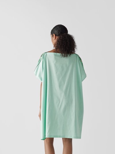 Emilio Pucci Seidenkleid mit Allover-Muster Hellgrün 5