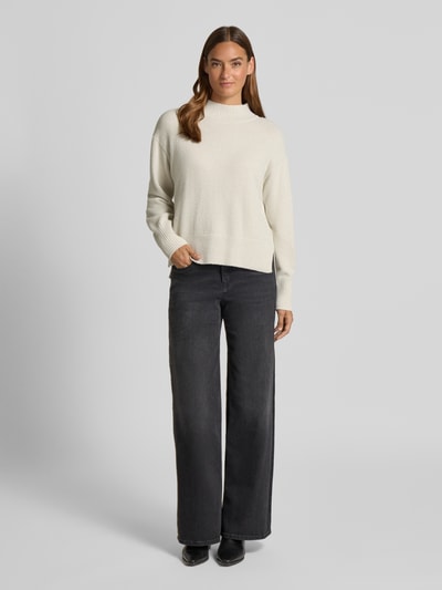 Betty Barclay Gebreide pullover met opstaande kraag Beige - 1