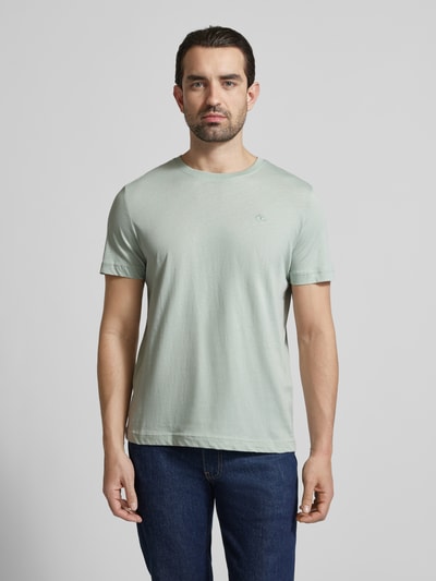 Tom Tailor T-shirt o kroju regular fit z czystej bawełny Limonkowy 4