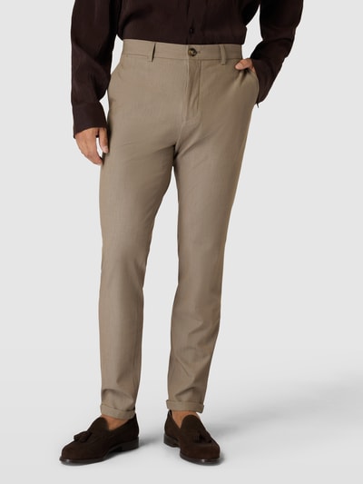 Matinique Chino mit Webmuster Modell 'liam' Beige 4