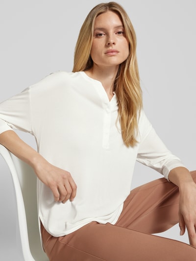 s.Oliver RED LABEL Relaxed Fit Jersey-Shirt mit überschnittenen Schultern Offwhite 3