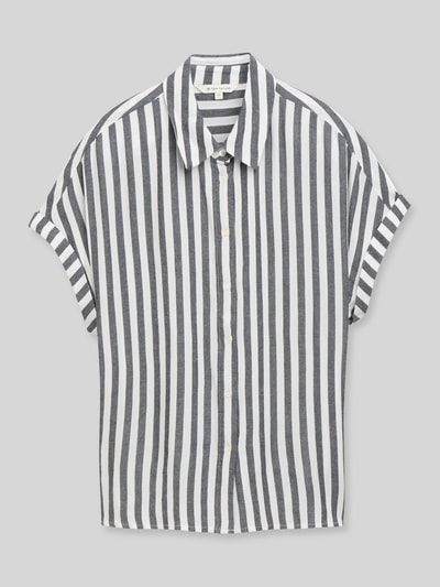 Tom Tailor Regular Fit Bluse aus reiner Viskose Marine 2