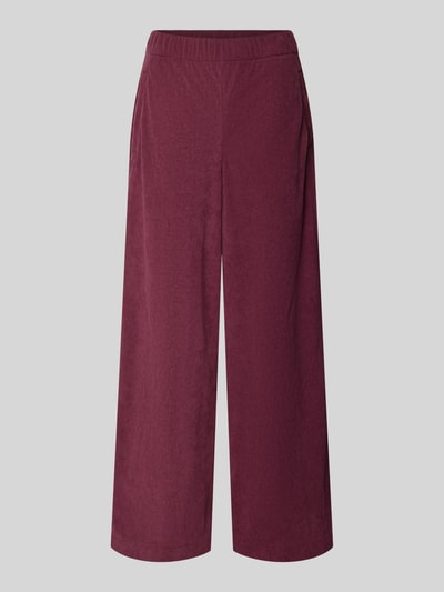 s.Oliver RED LABEL Stoffhose mit Cordstruktur Bordeaux 1