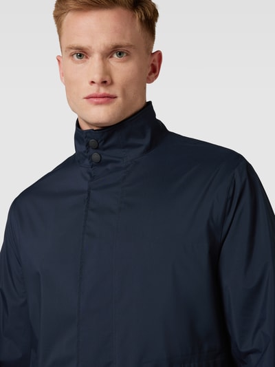 BOSS Lange jas met opstaande kraag, model 'Jared' Marineblauw - 3