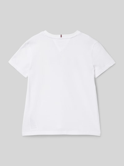 Tommy Hilfiger Teens T-Shirt mit Label-Stitching Modell 'VARSITY' Weiss 3