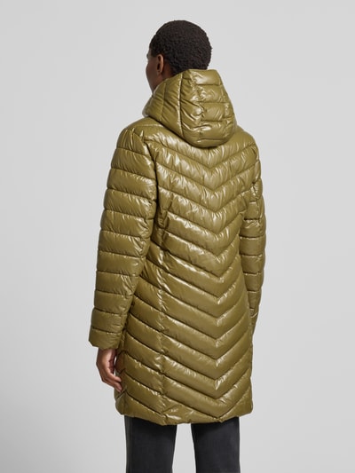 Christian Berg Woman Selection Płaszcz pikowany z kapturem Oliwkowy 5