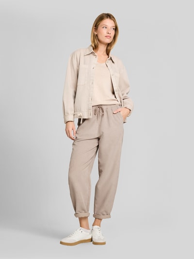 Tom Tailor Denim Barrel Fit Cordhose mit Tunnelzug Beige 1