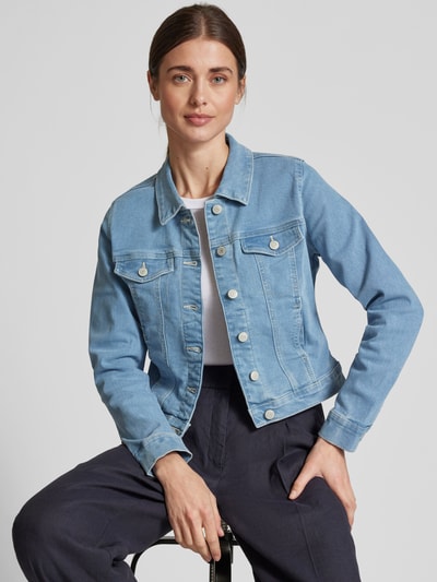 Vero Moda Regular Fit Jeansjacke mit Baumwoll-Anteil Modell 'LUNA' Jeansblau 3