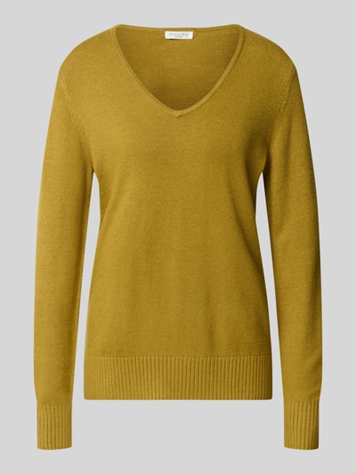 Christian Berg Woman Regular Fit Sweatshirt aus Viskose-Anteil Senf Melange 1