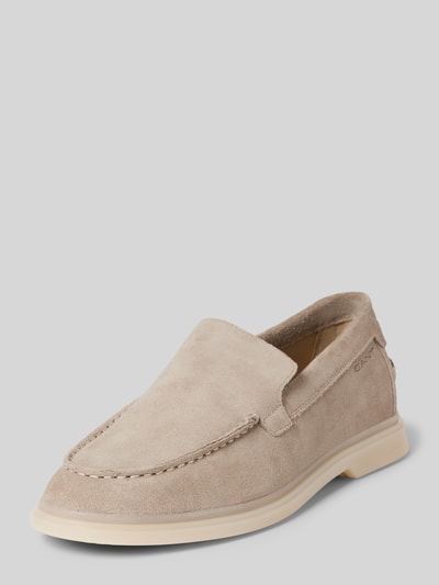 Gant Mocassins met siernaden, model 'Boery' Taupe - 1