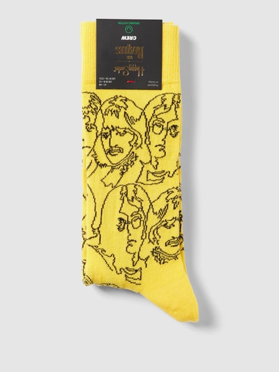 Happy Socks Socken mit Motiv-Print Gelb 3