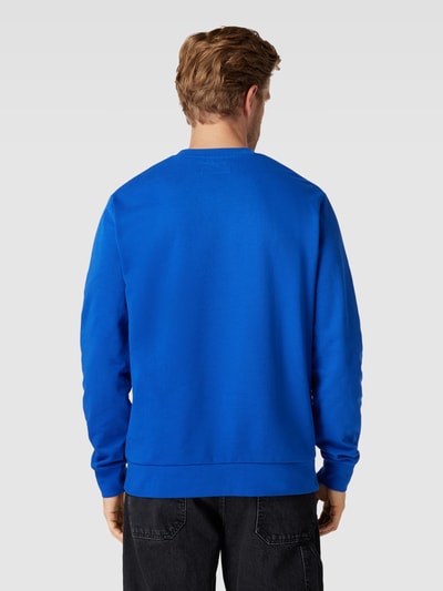 Marc O'Polo Sweatshirt mit Label-Stitching Royal 5