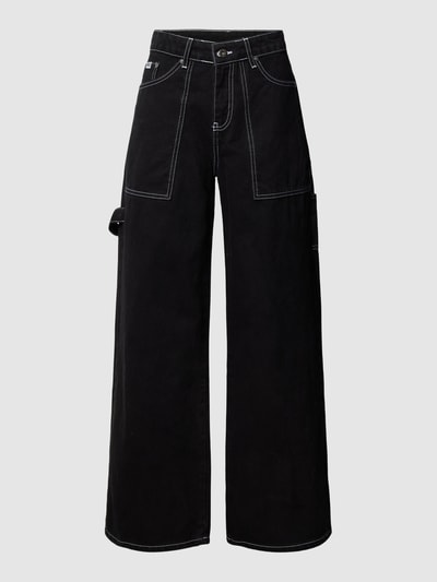 The Ragged Priest Jeans met contrastnaden, model 'NEW CARPENTER' Zwart - 2