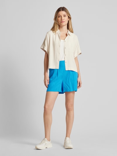 Vero Moda Shorts aus Viskose-Leinen-Mix Modell 'JESMILO' Hellblau 1