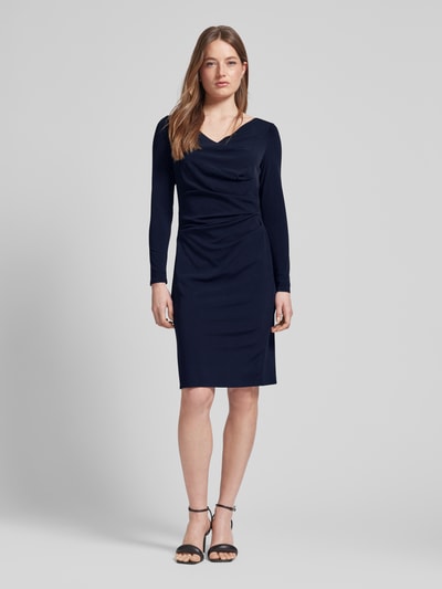 Vera Mont Knielanges Cocktailkleid mit Drapierungen Black 1