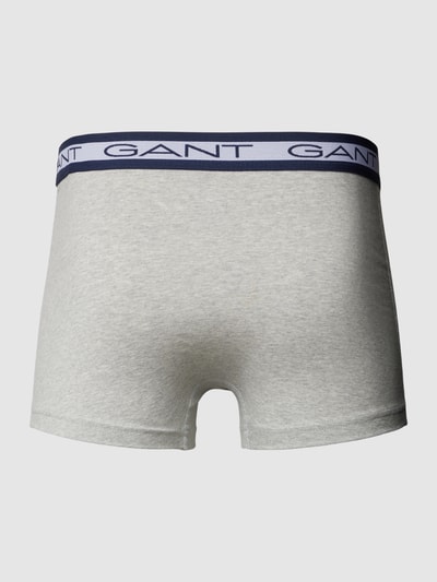 Gant Boxershort met elastische band met logo in een set van 3 stuks Lichtgrijs gemêleerd - 3