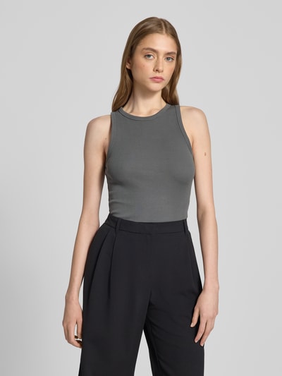 Review Tanktop mit Racerback Dunkelgrau 4